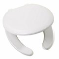 Jones Stephens Premium Plastic Seat, White, Round Open Front with Cover and Slow-Close Adjustable Hinge C1606OS00